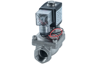 Клапан электромагнитный нержавеющий, прямого действия, нормально открытый, DN40 (1-1/2"), PN10,110AC