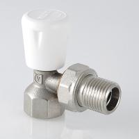 Клапан ручной угловой РЕГУЛИРОВОЧНЫЙ   МИНИ 1/2"  со сгоном. Резьба внутренняя - наружная VALTEC