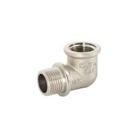 Угол ВН-НАР С УПОРОМ 3/4' латунный Никелированный 612N3300  UNI-FITT