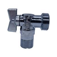 Кран шаровый угловой  1/2" х 3/4" наружная - наружная резьба  TIEMME