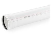 Труба SKEM DN 110x2000мм Ostendorf  Шумопоглощающая (Светло-серый RAL 7035.)         335060