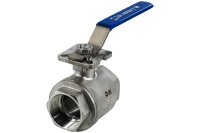 Кран шаровый  вр/вр под привод 3/4" Ду 20 PN64 AISI 304 нержавеющей стали