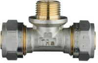 Фитинг обжимной для металлопластиковой трубы Тройник   16 x 1/2" x 16 Наружная резьба