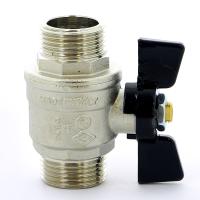 327 Кран шаровый бабочка 1/2'' наружная-наружная резьба BUGATTI  OREGON