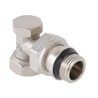 Клапан НАСТРОЕЧНЫЙ угловой  1/2"  со сгоном. Резьба внутренняя - наружная VALTEC (c доп.уплотнением)