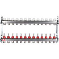 STOUT Коллекторная группа нерж. со встроенным расходомерами в сборе 1"х13 вых.x 3/4" SMS 0917 000013