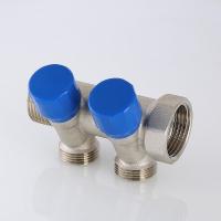 Коллектор с регул. вентилями, 1"х2 вых. Евроконус 3/4                       VALTEC VTc.560.NE.060502