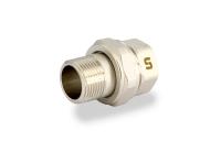 Американка 1" внутр-нар резьба ПЛОСКАЯ ПРОКЛАДКА никелированная латунная 656N4000 UNI-FITT