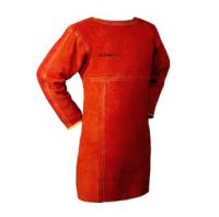 Спилковый фартук сварщика c рукавами , размер XXL , длина 90 см от горловины до низа, FOXWELD