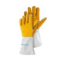 Краги спилковые водоотталкивающие "ЗАЩИТА" ,длина 36 см, размер L , FOXWELD