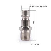 Соединитель рапид, наружняя  резьба 1/4", FOXWELD