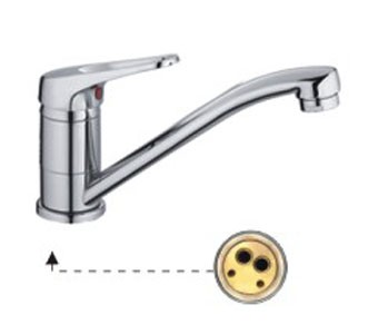 F 4513 Смеситель  FRAP для умывальника, излив 150