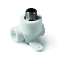 Водорозетка проходная 20 * 1/2" НАР. резьба PP-R Белый PA13812 полипропиленовый (фитинг) PRO AQUA