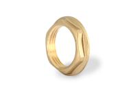 Контргайка с бортиком 1/2" латунная желтая 605G2000 UNI-FITT