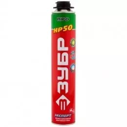 Пена монтажная для пистолета ЗУБР эксперт PRO HP50, 750 мл,низкое вторичное расширение ,всесезонная