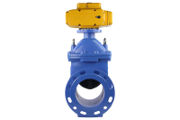 Задвижка клиновая фланцевая чугунная, DN50 (2"), PN10 EPDM с многоворотным электро-м AC 220V (С-05)