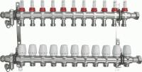 Коллекторный блок с регулировочными клапанами и расходомерами 1"х11 вых. 3/4" Нар.р. TeRma (TRm)