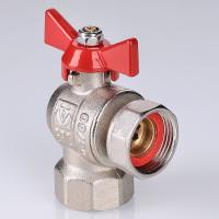 Кран шар. BASE угловой с накидной гайкой 3/4" вн.-вн. (короткий)  VALTEC  VT.266.NS.0505