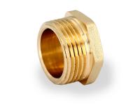 ПРОБКА (заглушка) 1,1/4" НАР. резьба  латунная желтая 608G5000 UNI-FITT