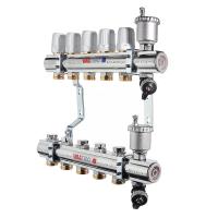 Коллекторная группа в сборе, 1"х7 вых. Евроконус 3/4" VALTEC VTc.594.EMNX.0607