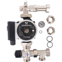 Насосно-смесительный узел с термостатическим клапаном 20-43° С, без насоса SDG-0120-005000 STOUT