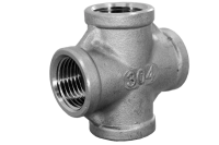 Крестовина  вр/вр 1,1/4" AISI 304 из нержавеющей стали