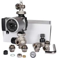 Насосно-смесительный узел с термостатическим клапаном и байпасом, с насосом SDG-0120-002002 STOUT