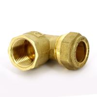 Угол обжим Внутренняя  резьба 10x3/8'' Tiemme Фитинг обжимной для медной трубы 1100152 / 1105G001003