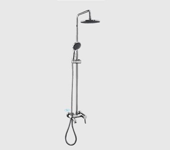 F 2416 Душевая стойка FRAP со смесителем, изивом и душем, хром