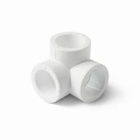 PRO AQUA PP-R Тройник двухплоскостной DN 20 Серый   PA17308PG полипропиленовый (фитинг)