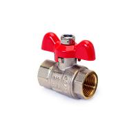Кран шаровой полнопроходной, ручка-БАБОЧКА, В-В 1                       PRO AQUA  ГОСТ Р 59533 -2021