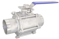 Кран шаровый приварной 2" DN 50, AISI304, PN16 с электроприводом AC 24V (C-05)