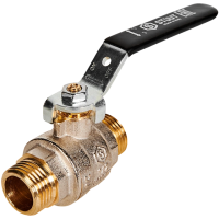 SVB-0005-200015 STOUT Кран шаровой полнопроходной, НР/НР, ручка рычаг 1/2"