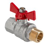 Кран шаровый ГОСТ Р 59553-2021, Бабочка рукоятка 3/4" вн.-нар. VALTEC  VT.418.N.05