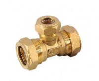 Тройник редукционный DN 25 * 20 * 25, "труба-труба", латунь  LAVITA