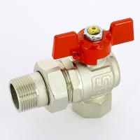 Кран шаровый с полусгоном УГЛОВОЙ ETALON 1/2" вн.-нар. UNI-FITT 133Т2000