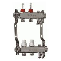 Коллекторный блок с регулировочными клапанами и расходомерами 1"х2 вых. 3/4" Нар.р. TeRma (TRm)