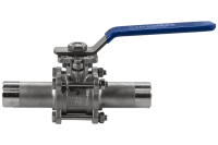 Кран шаровой приварной 1/4" DN 8  AISI 316 нержавеющей стали