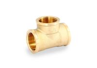 Тройник  1"х1/2"х1" Вн-резъба ЖЕЛТЫЙ латунь  UNI-FITT  615G4240