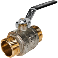 SVB-0005-200032 STOUT Кран шаровой полнопроходной, НР/НР, ручка рычаг 1 1/4"
