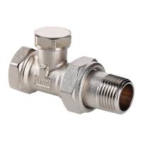 Клапан НАСТРОЕЧНЫЙ прямой   1/2"  со сгоном. Резьба внутренняя - наружная VALTEC VT.020.N.04