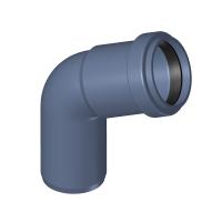 TECE Отвод канализационный POLO-KAL NG, DN 75x67,5°  02133