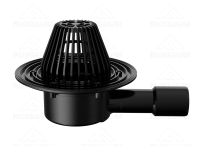 Воронка кровельная VB 510.0 Y горизонтальный выпуск DN40/50 без фланца, выпуклый листвоуловитель