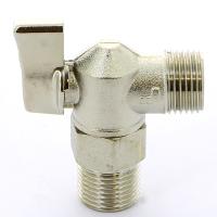 391 Кран шаровый НН  1/2"x1/2" угловой для подкючения приборов бабочка ITAP   