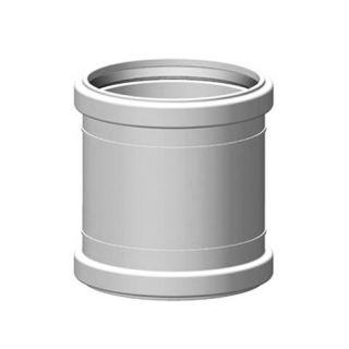 Муфта ремонтная канализационная DN 50 мм белая бесшумная Синикон КОМФОРТ