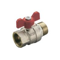 Кран шаровый  ручка Бабочка  1/2" внутренняя - наружная  резьба  TIEMME