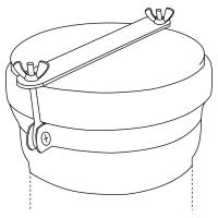 Запор для заглушки 110 REHAU Raupiano Plus  