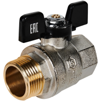 SVB-0004-200025 STOUT Кран шаровой полнопроходной, ВР/НР, ручка бабочка 1"