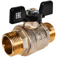 SVB-0006-200025 STOUT Кран шаровой полнопроходной, НР/НР, ручка бабочка 1"