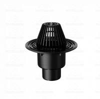 Воронка кровельная VB 310.0 Y вертикальный выпуск DN50/75/110 без фланца, выпуклый листвоуловитель